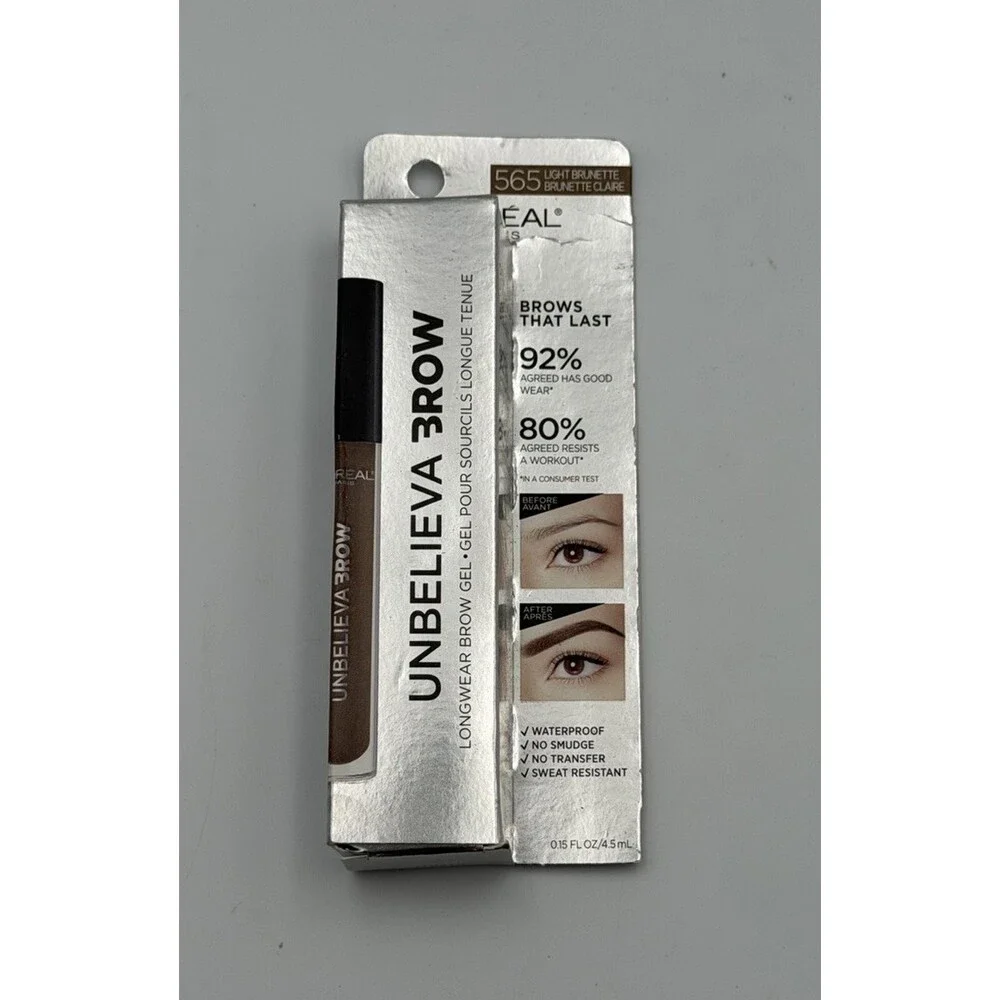 L'Oreal Paris Unbelieva-Brow Longwear Waterproof Tinted Brow Gel, Light Brunette